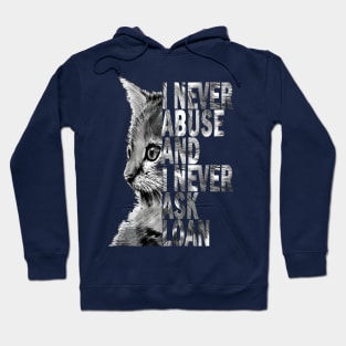 Naughty quote cat design Hoodie